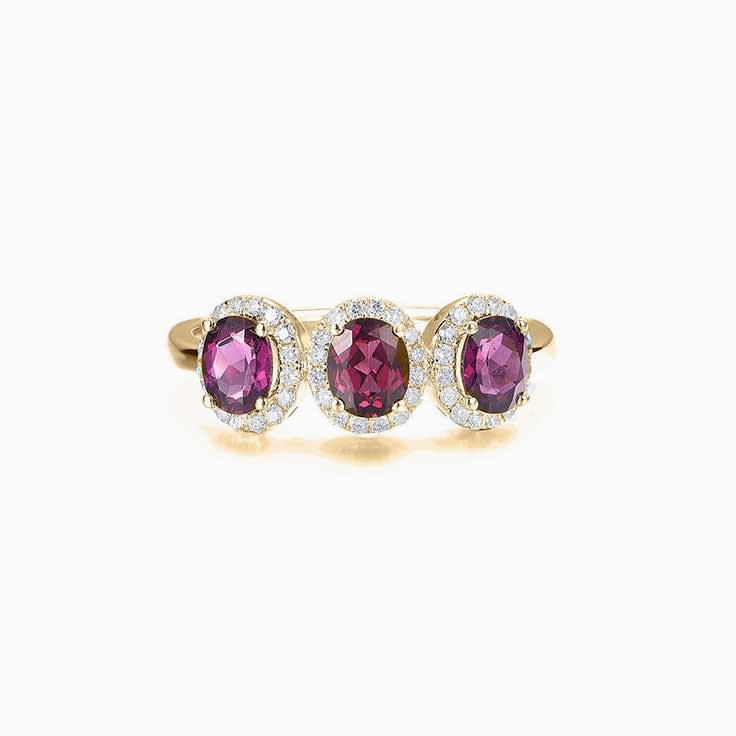 Trilogy Rhodolite Ring