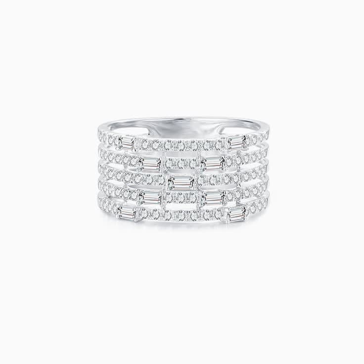 Five Bands Diamond Ring