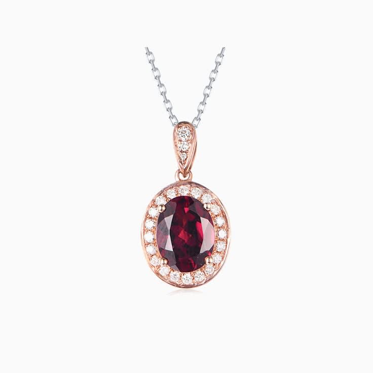 Rhodolite Garnet Pendant