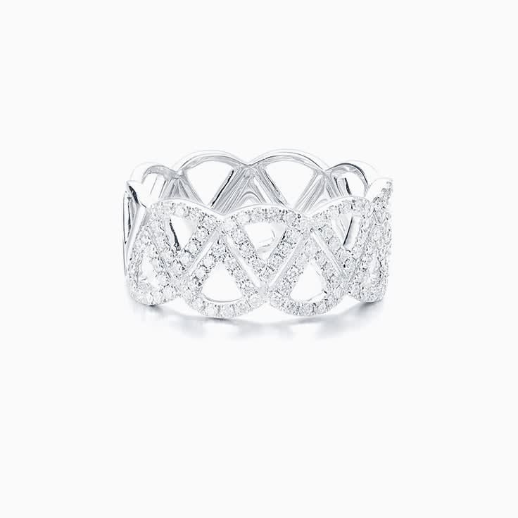 Triangle Diamond Dress Ring