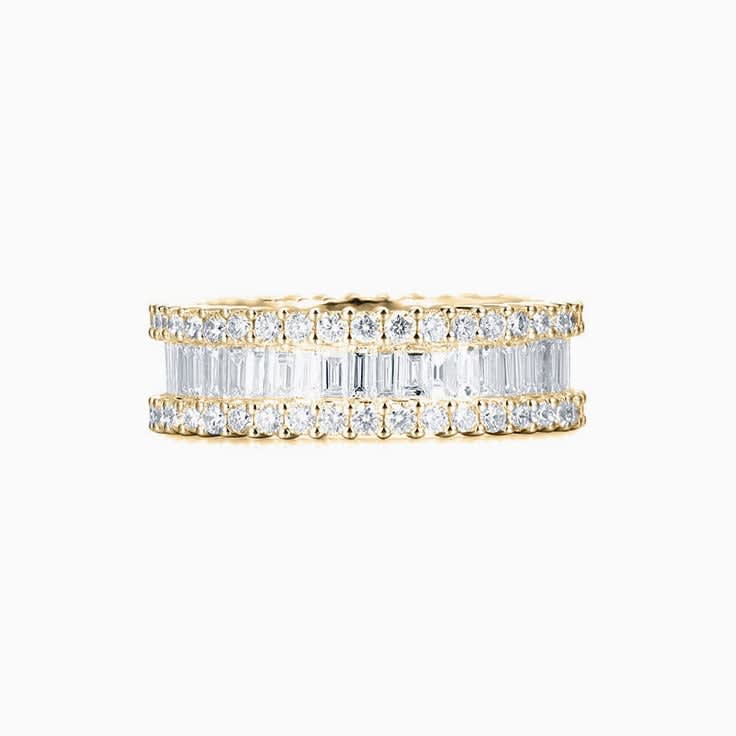 Baguette and Round Eternity Ring