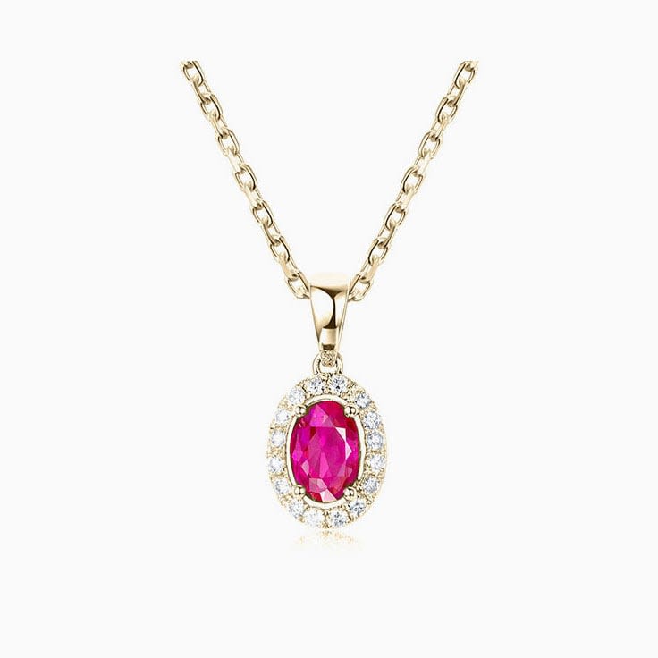 Ruby and Diamond Pendant
