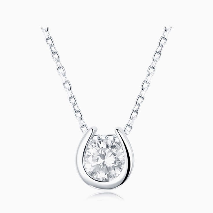Partial Bezel necklace