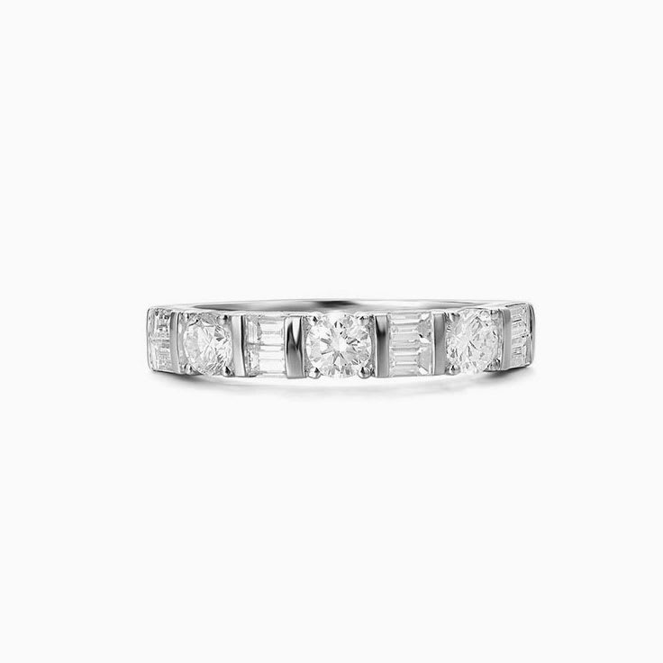 Baguette and round diamond 7348