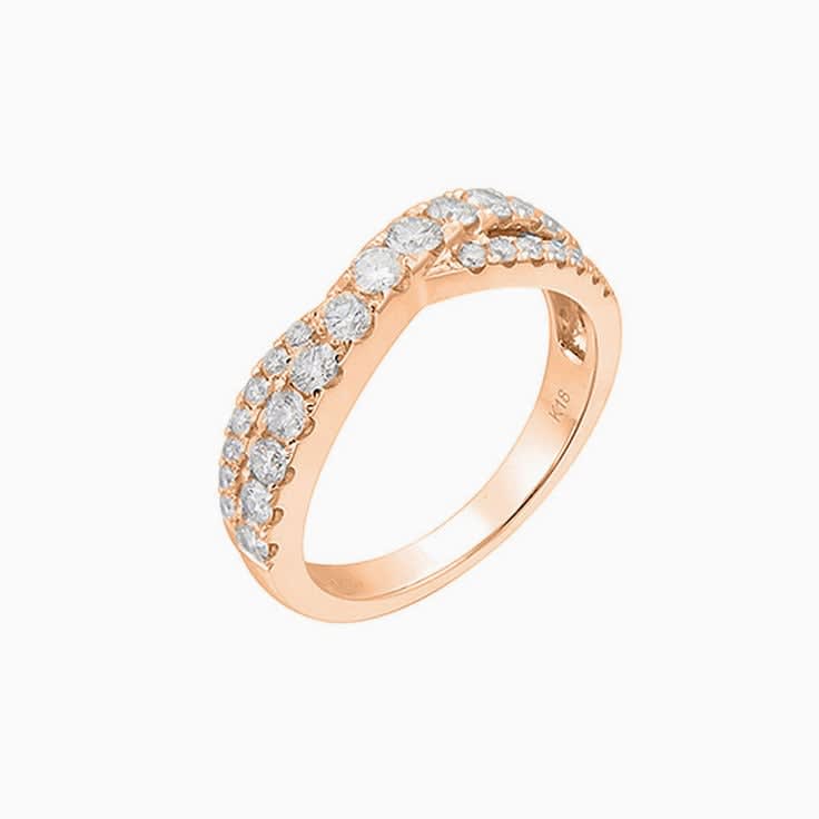 Crossover Diamond eternity ring 2570