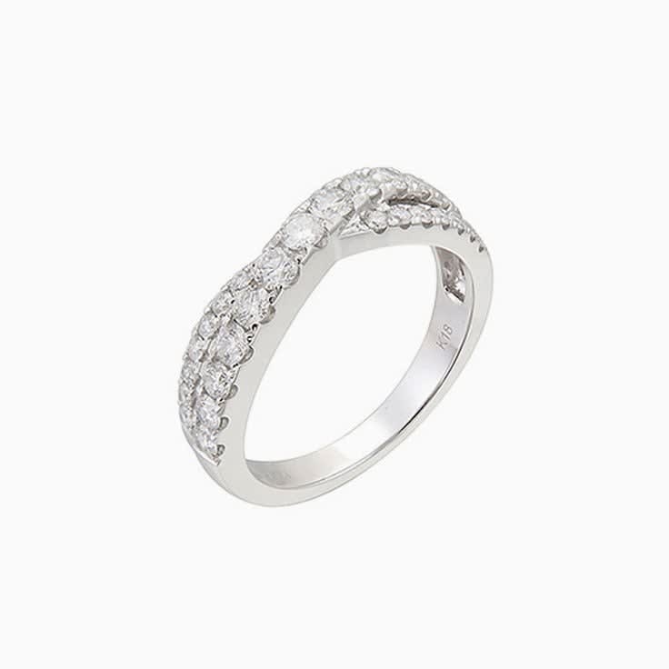 Crossover Diamond eternity ring 2570