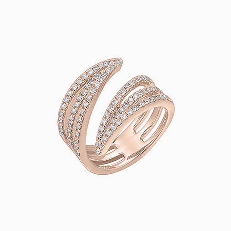 Diamond Cuff ring F3049