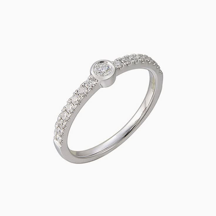 Centre Drop set Diamond ring
