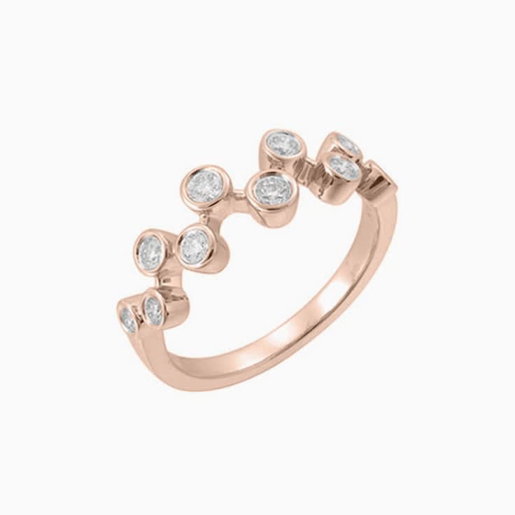 Zig zag Diamond ring