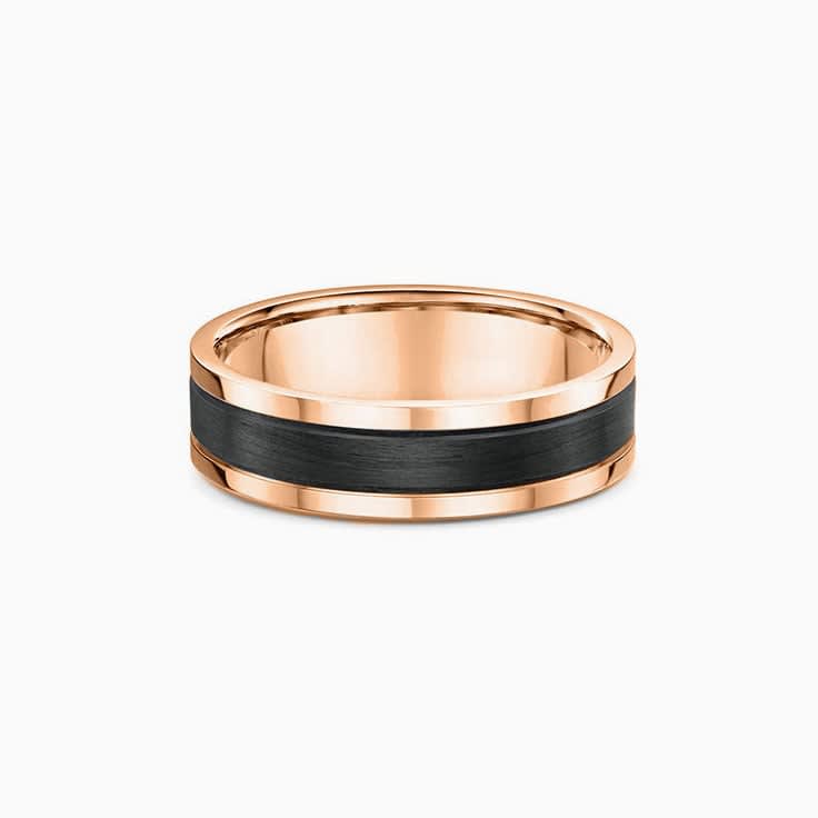 Centre Carbon fibre Wedding ring 587B00