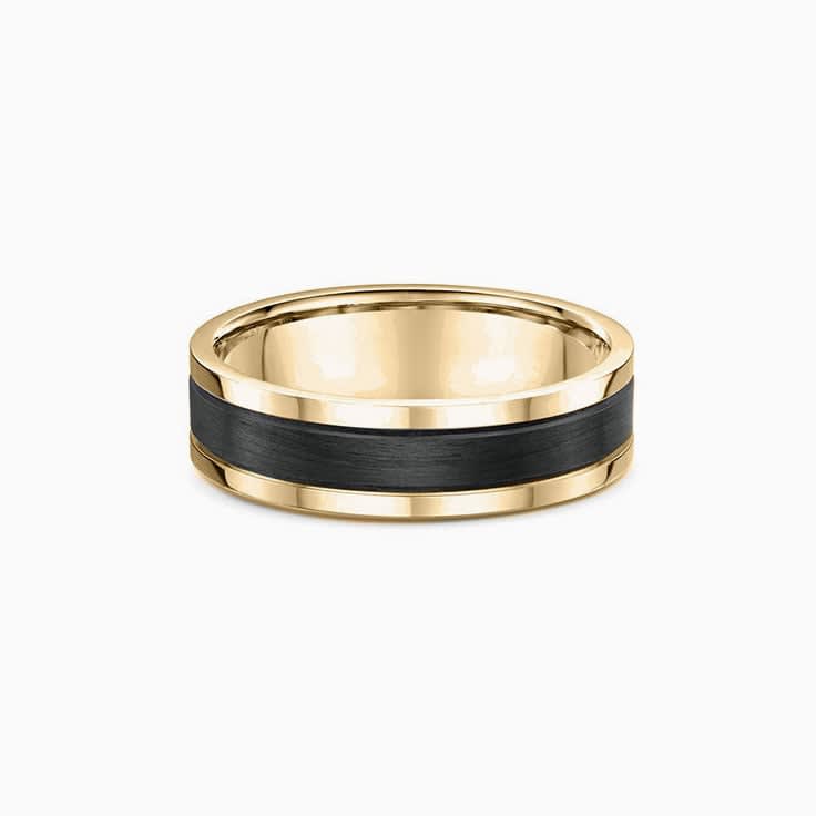 Centre Carbon fibre Wedding ring 587B00