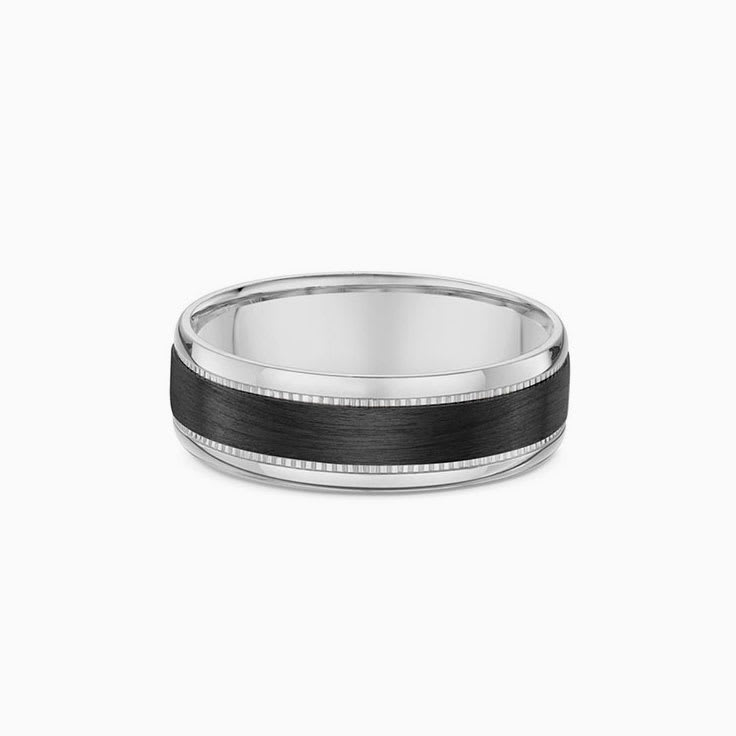 Carbon fibre with miligrain ring 595B00