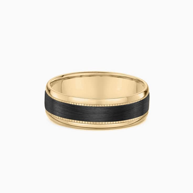 Carbon fibre with miligrain ring 595B00