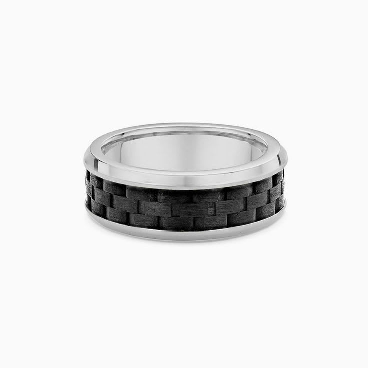 Carbon Fibre Mens wedding ring 597B00