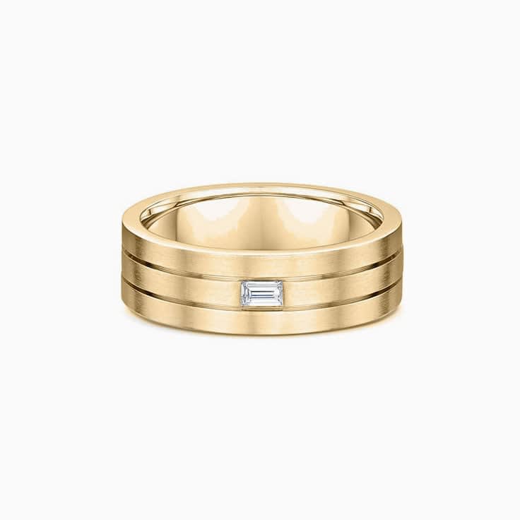 Grooved wedding ring 616A00