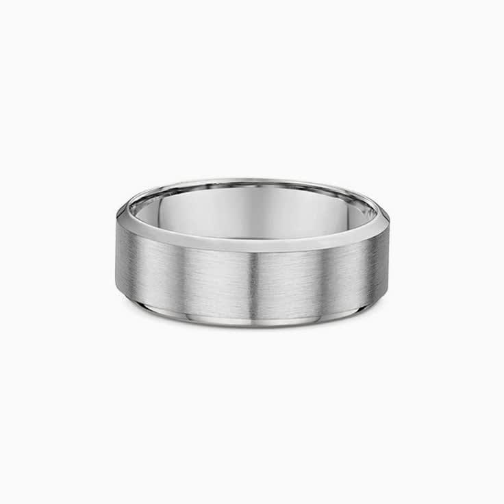 Two Tone Mens wedding band 857A04