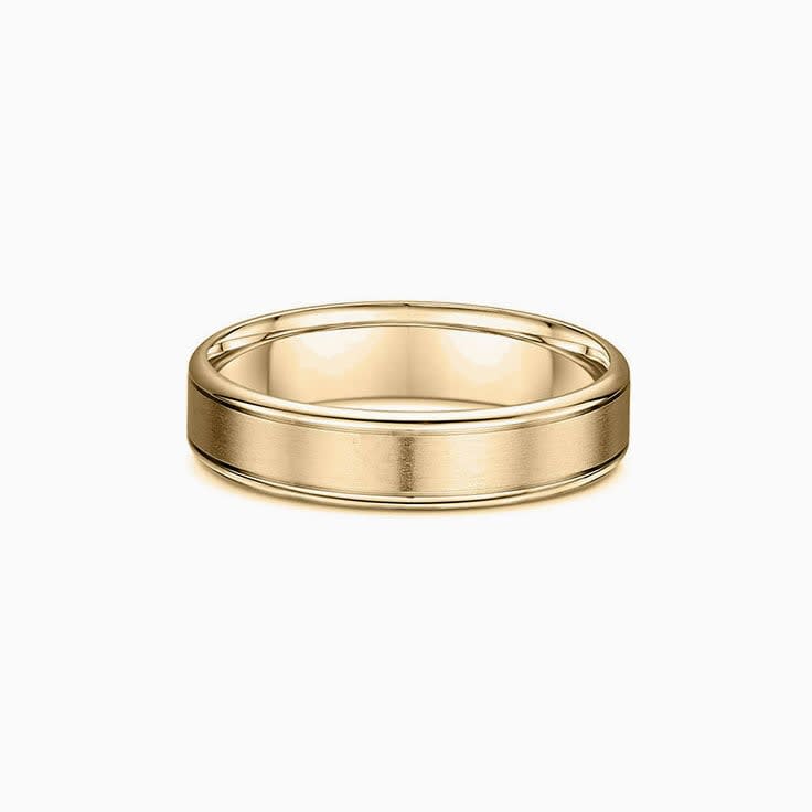 Matt and polished wedding ring 4992