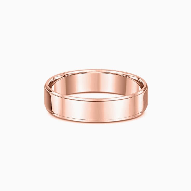 Classic step edges Wedding Ring