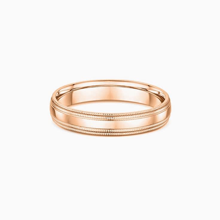 Double miligrain Mens ring 294A12