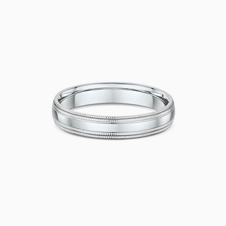 Double miligrain Mens ring 294A12
