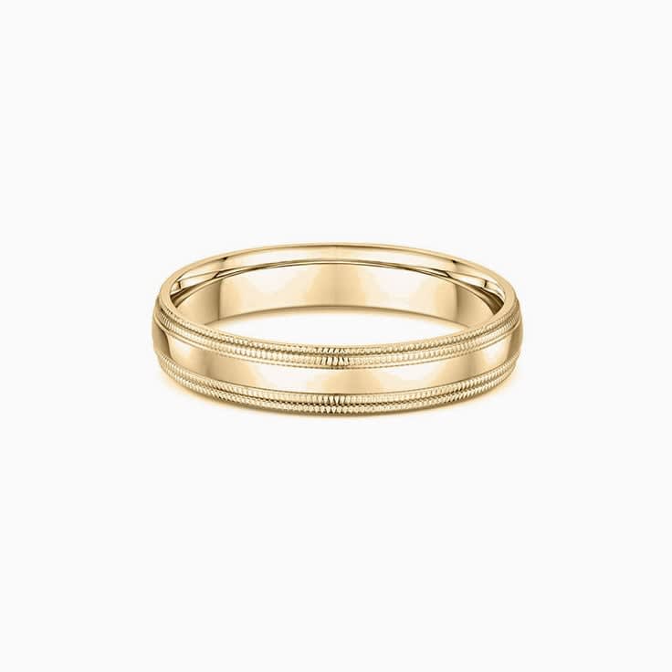Double miligrain Mens ring 294A12