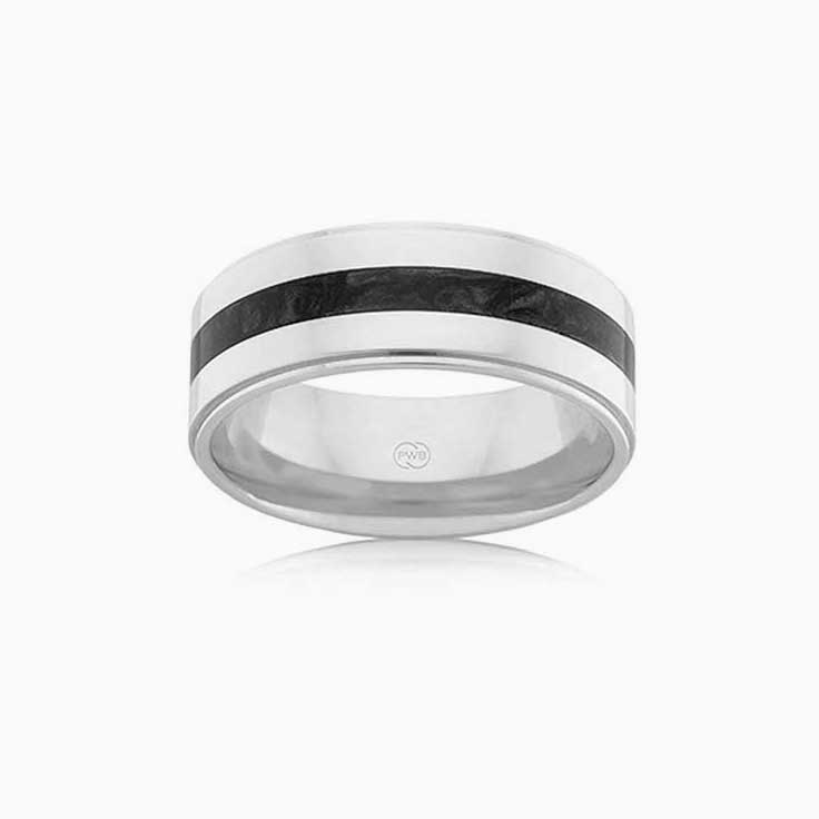 Black spectrum wedding ring J4377
