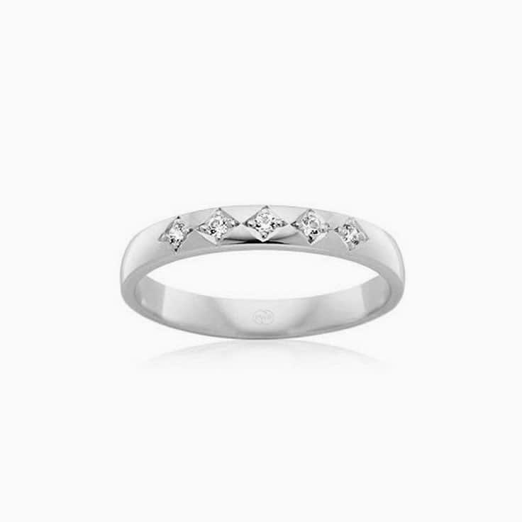 5stone diamond wedding ring B2021