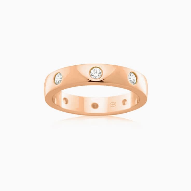 Drop set ladies ring B1832