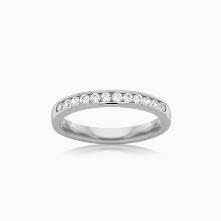 Channel set womens ring B3500