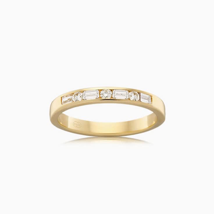 Baguette and round ring FR3478