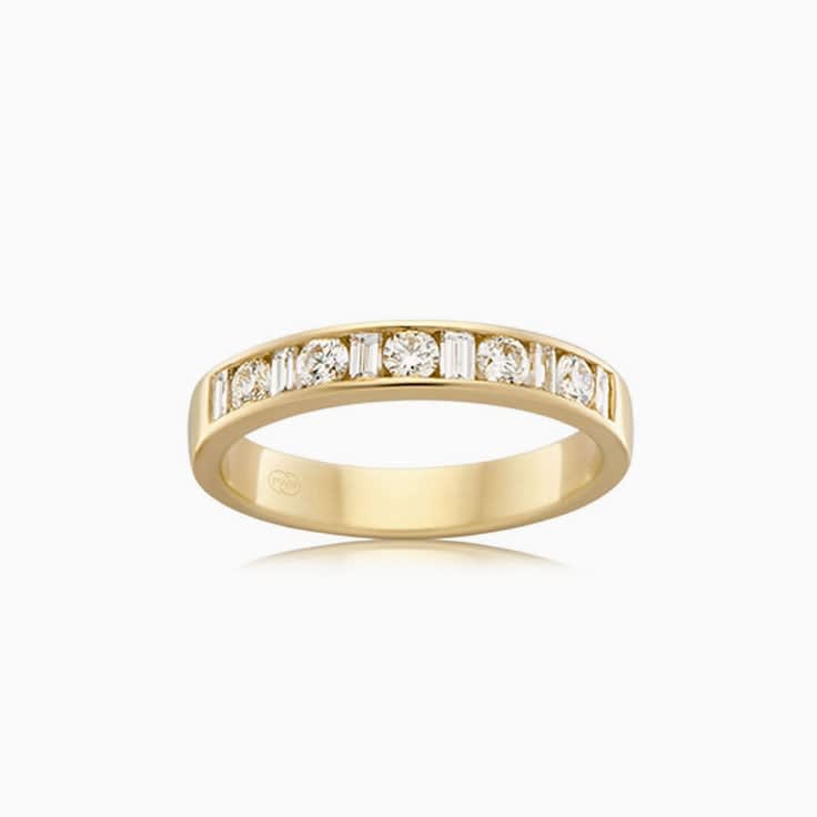 Baguette and round diamond HR4280
