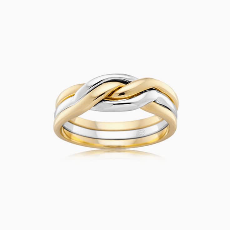 Knot Wedding Band In Gold