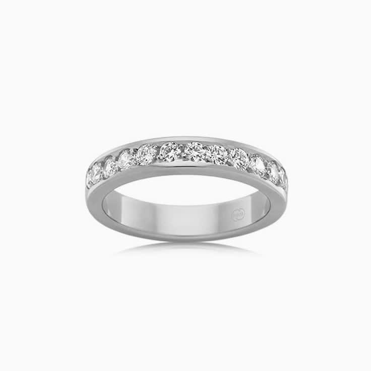 Womens Lab Diamond Wedding Band