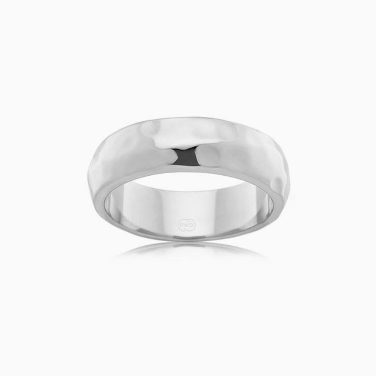 Hammered Finish Mens wedder J3361