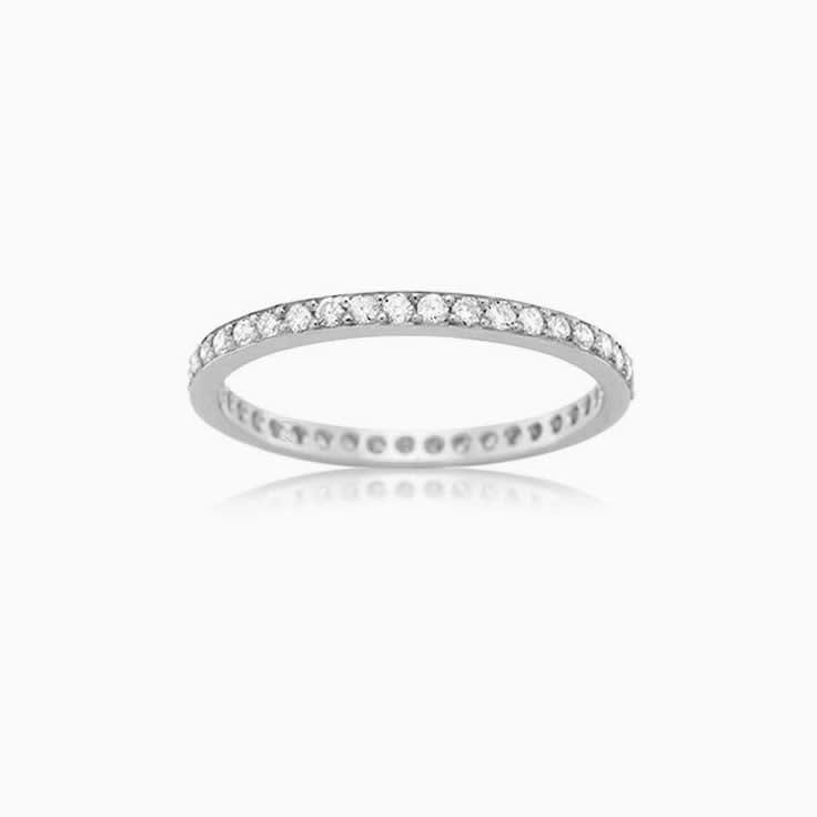 Pave set Eternity ring F3884