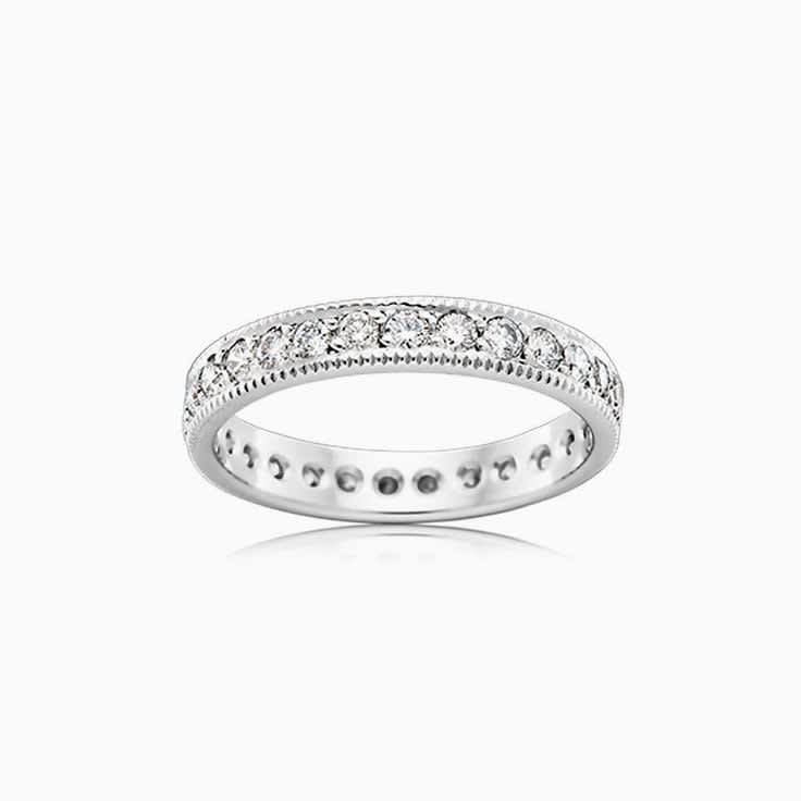 Pave set with miligrain edges HR4233