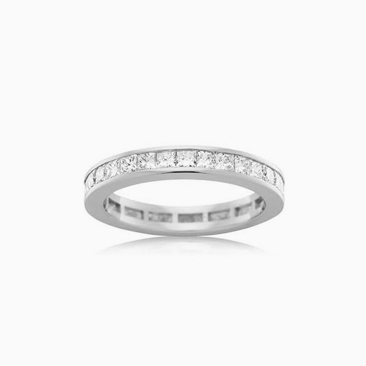 Princess cut eternity ring J4068