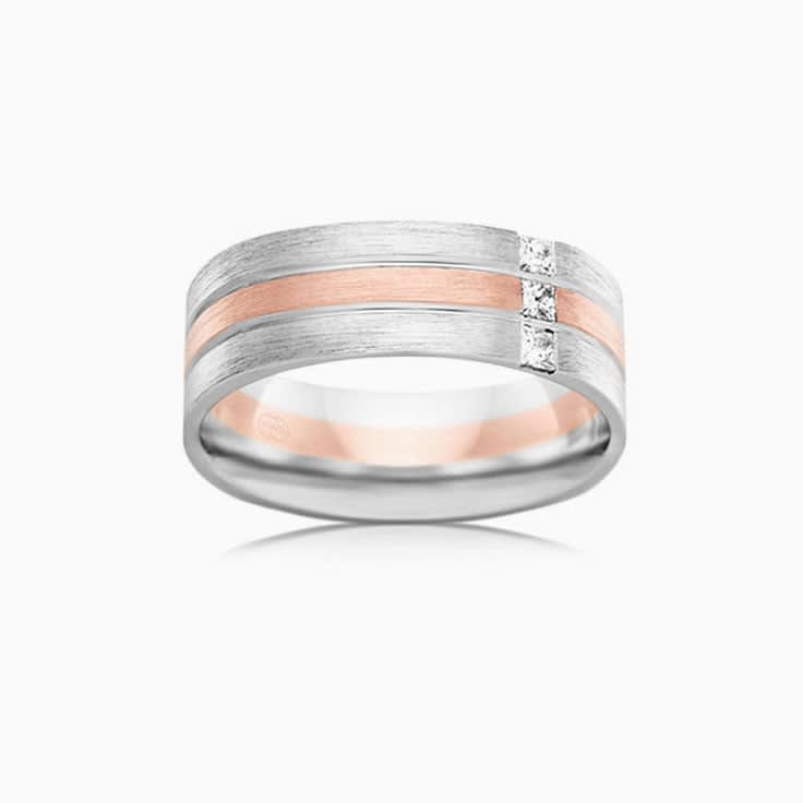Princess cut diamond wedder 2T4084