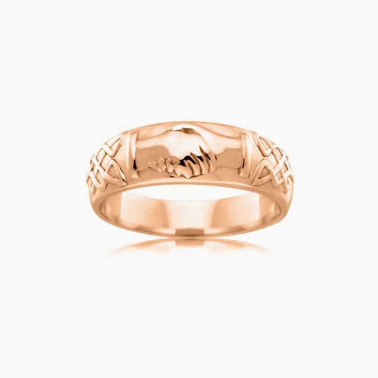 Carved mens wedding band J2083