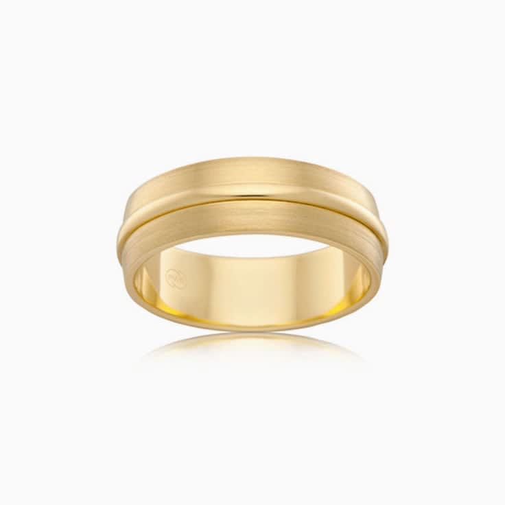 Matt finished Mens wedding ring J3504