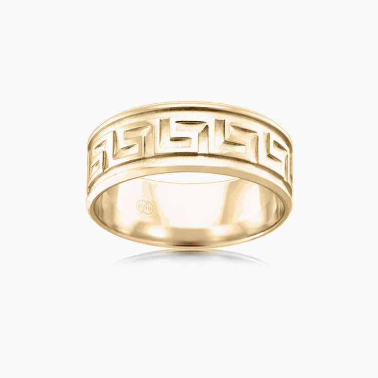 Meander Mens Wedding Ring FB2576
