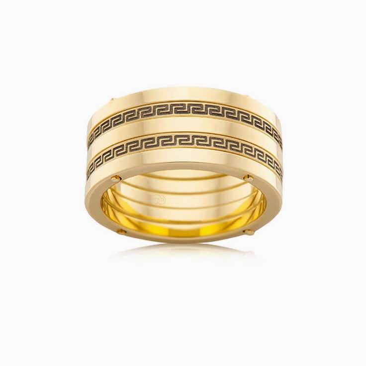 Meander Mens Wedding ring