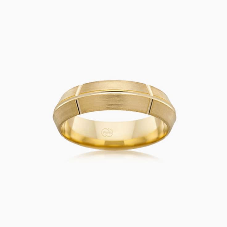 Matt finish mens wedding ring WR3546