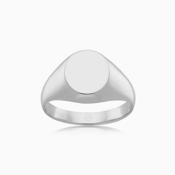 Oval Mens Signet Ring