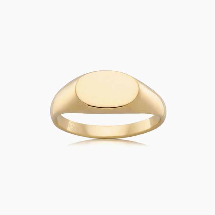 Oval Shaped Signet Ring