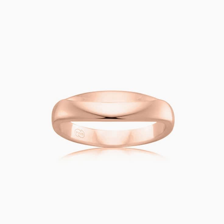 Rose Gold Plain Ring