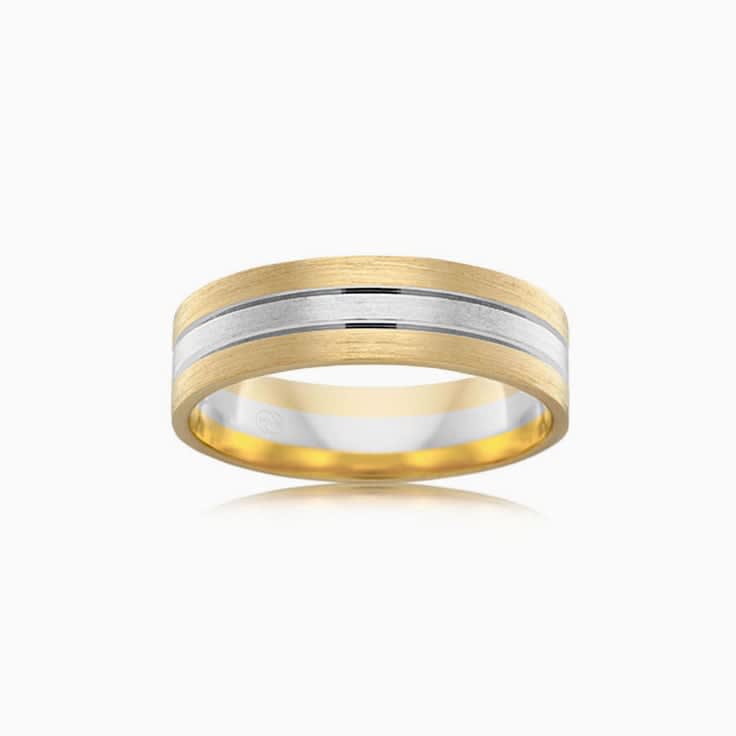 Double Grooved Wedding ring 2T2781