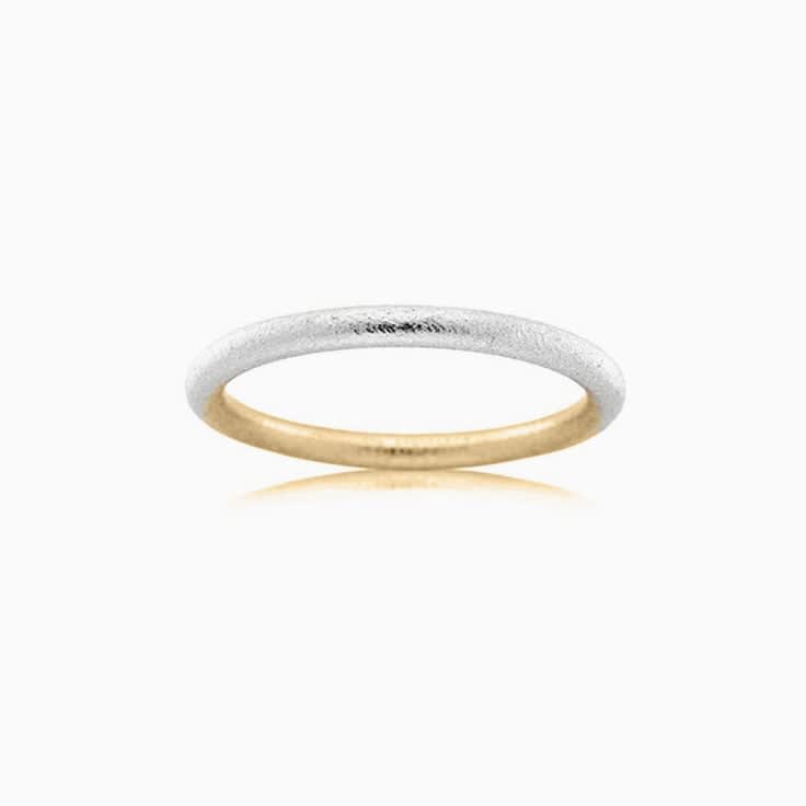 Two tone ladies wedding ring 2T3700