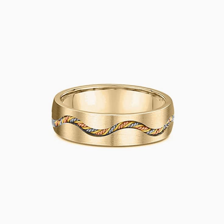 Cable braided Mens ring 2226000
