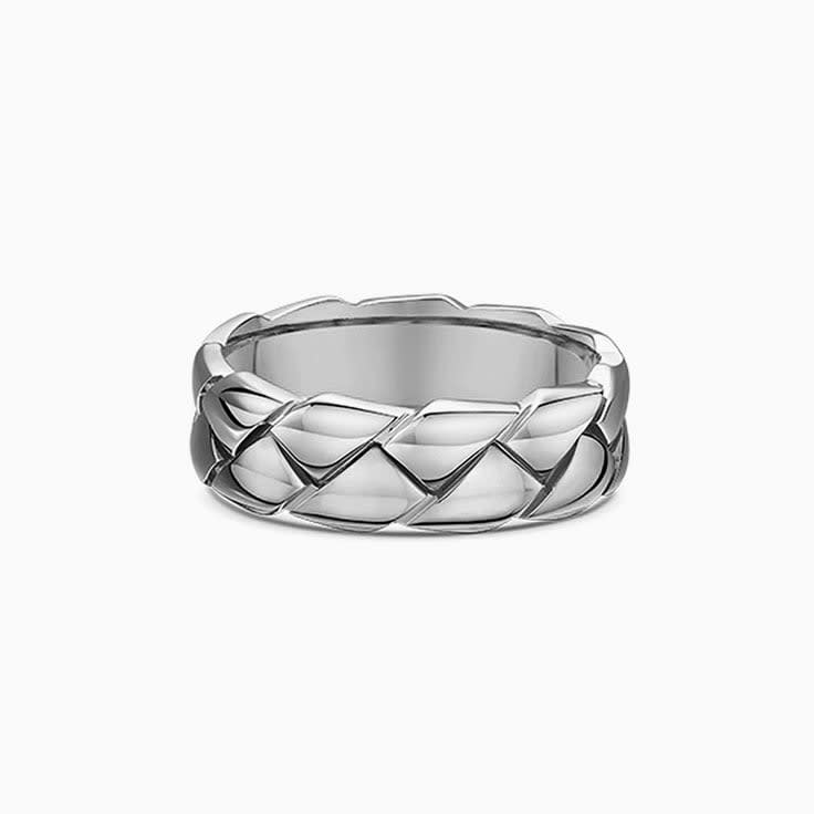 Weaved Mens Wedding Band